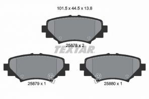 Textar 2587801 - Brzdové platničky -