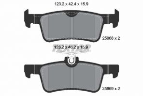 Textar 2596801 - Brzdové platničky -