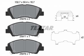 Textar 2597601 - Brzdové platničky -