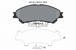 Textar 2597901 - Brzdové platničky -