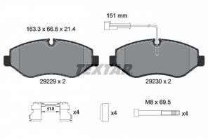 Textar 2922902 - Brzdové platničky -