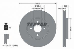 Textar 92139903 - Brzdový kotúč -