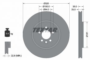 Textar 92170303 - Brzdový kotúč -