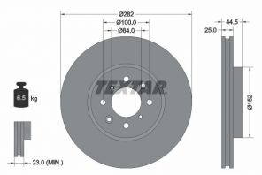 Textar 92170703 - Brzdový kotúč -
