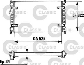 Valeo 230947 - Chladič vody -