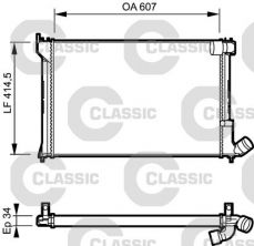 Valeo 231297 - Chladič vody -