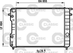 Valeo 231840 - Chladič vody -