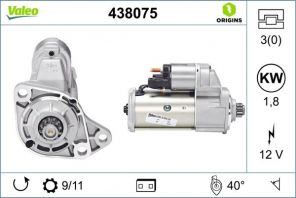 Valeo 438075 - Štartér -