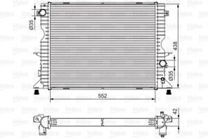 Valeo 701545 - Chladič vody -