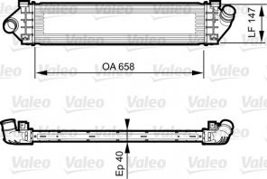 Valeo 818239 - Chladič plniaceho vzduchu -