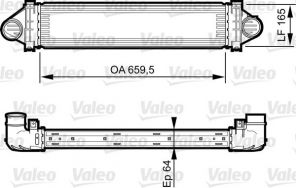 Valeo 818245 - Chladič plniaceho vzduchu -