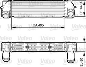 Valeo 818252 - Chladič plniaceho vzduchu -
