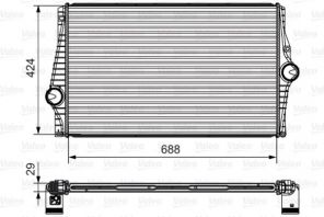 Valeo 818280 - Chladič plniaceho vzduchu -