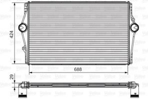 Valeo 818281 - Chladič plniaceho vzduchu -