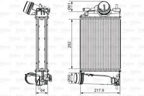 Valeo 818295 - Chladič plniaceho vzduchu -
