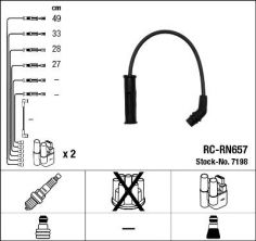 NGK 7198 - Zapaľovací kábel -