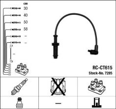 NGK 7285 RC-CT615 - Zapaľovací kábel -