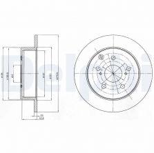Delphi BG4303 - Brzdový kotúč