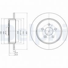 Delphi BG4313 - Brzdový kotúč