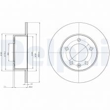 Delphi BG4320 - Brzdový kotúč
