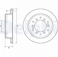 Delphi BG4747C - Brzdový kotúč