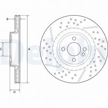 Delphi BG4789C - Brzdový kotúč