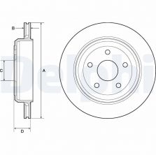 Delphi BG4802C - Brzdový kotúč