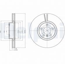 Delphi BG9063C - Brzdový kotúč -