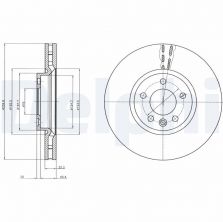 Delphi BG9106 - Brzdový kotúč -