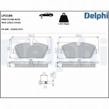 Delphi LP2186 - Brzdové platničky