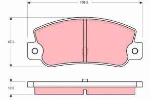 TRW GDB360 - Brzdové platničky -