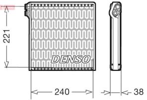 Denso DEV09102 - Výparník -