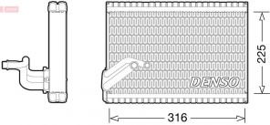 Denso DEV21003 - Výparník -