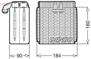 Denso DEV23001 - Výparník -