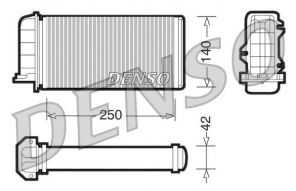Denso DRR09001 - Výmenník tepla vnútorného kúrenia