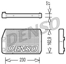 Denso DRR09034 - Výmenník tepla vnútorného kúrenia