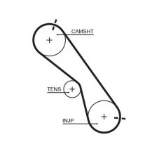 Gates 5560XS - Rozvodový remeň