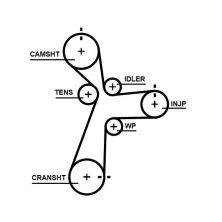 Gates 5696XS - Rozvodový remeň