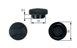 Gates RC245 - Uzatvárací kryt nádobky chladiča