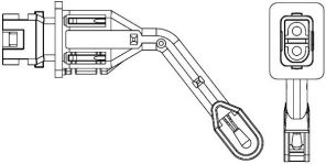 Hella 6ZT 351 080-101 - Snímač teploty interiéru