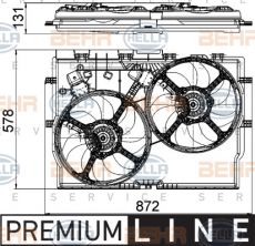 Hella 8EW 351 041-441 - Ventilátor motora