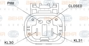 Hella 8EW 351 151-101 - Ventilátor motora
