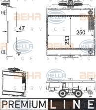 Hella 8MK 376 746-521 - Chladič vody