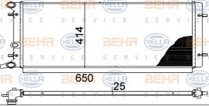 Hella 8MK 376 888-784 - Chladič vody