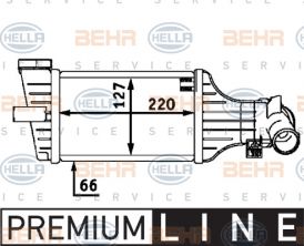 Hella 8ML 376 723-411 - Chladič plniaceho vzduchu