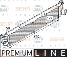 Hella 8ML 376 746-011 - Chladič plniaceho vzduchu