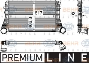 Hella 8ML 376 746-061 - Chladič plniaceho vzduchu