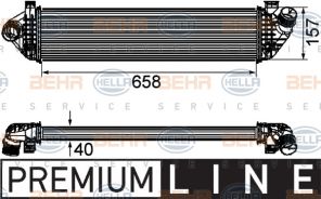 Hella 8ML 376 746-581 - Chladič plniaceho vzduchu
