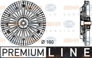 Hella 8MV 376 732-071 - Ventilátor spojky