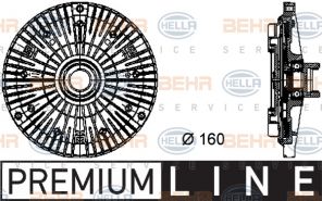 Hella 8MV 376 732-101 - Ventilátor spojky